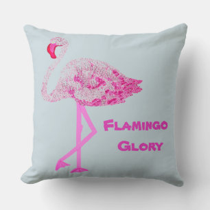 Coussin Flamant rose gloire