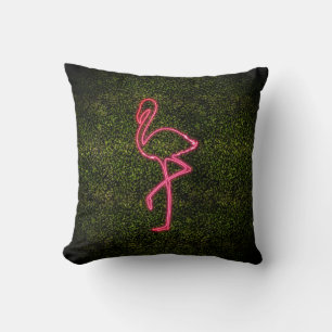 Coussin Flamant rose néon Boxwood