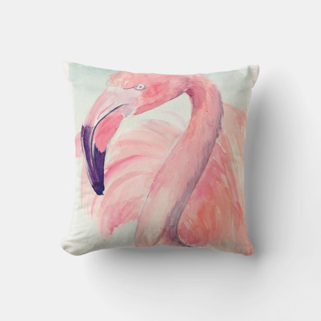 Coussin Flamant rose Pastel (Recto)