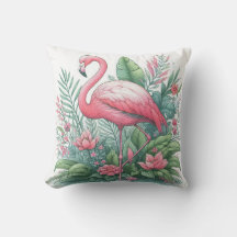 Flamant rose rose