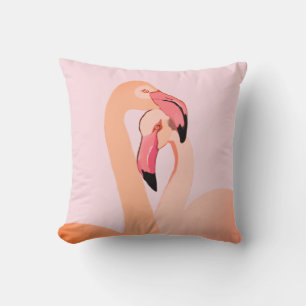 Coussin Flamants Roses Amour, Flamant Rose