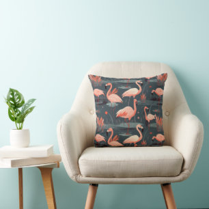 Coussin Flamants roses Roses Dans L'Eau