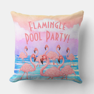 Coussin Flamants roses sur la Parade