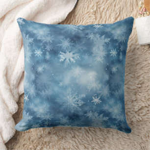 Coussin Flambeaux blancs d'hiver Noël