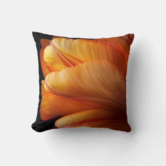 Coussin Flamme de grâce - Tulipe d'or en fleur (Recto)