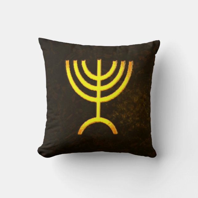 Coussin Flamme de Menorah (Recto)