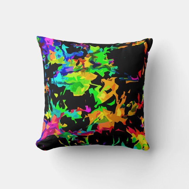 Coussin Flammes colorées (Recto)