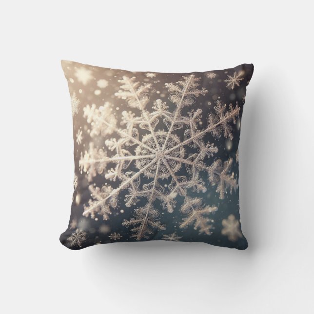 Coussin Flammes de neige / Coeurs (Recto)