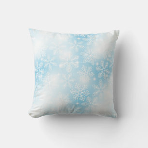 Coussin Flammes de neige et lumières bleues