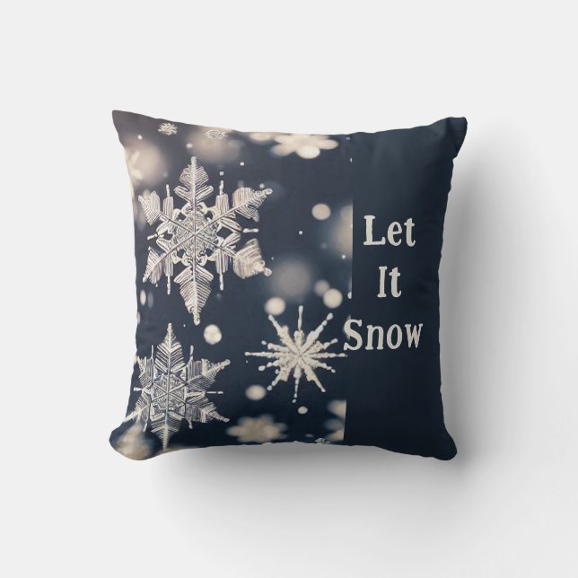 Coussin Flammes de neige / Flutting / Crop / Let It Snow (Recto)