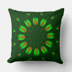 Coussin Flammes Vertes et Rouges