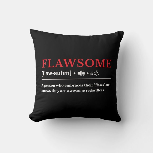 Coussin Flawsome - Définition personnalisable (Recto)