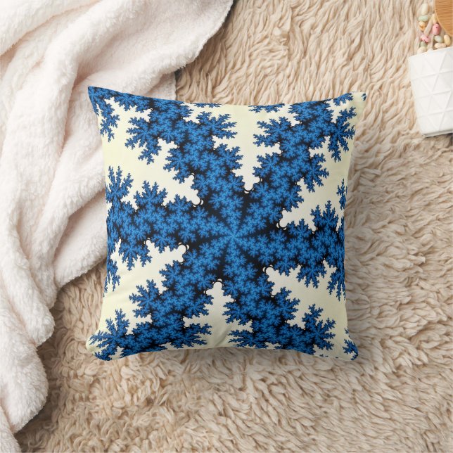 Coussin Fléau de neige bleu Chine (Couverture)