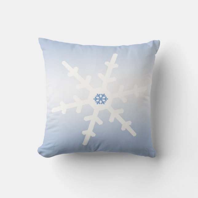 Coussin Flèche de neige en hiver (Recto)