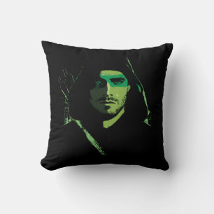 Coussin Flèche   Découpe verte avec flèche