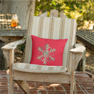 Coussin Flèche-neige en or rouge