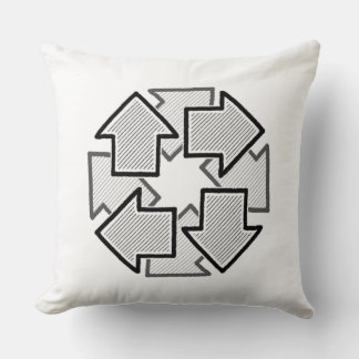 Coussin Flèches dans le sens des aiguilles d'une montre Va