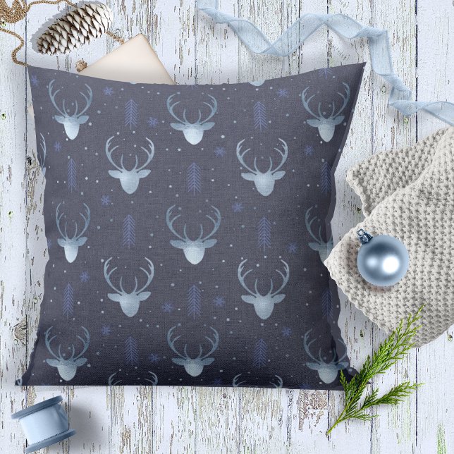 Coussin Flèches de cerfs Motif V2 Blue ID861 (Créateur téléchargé)
