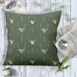 Coussin Flèches de cerfs Motif V2 Green ID861