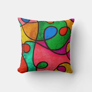Coussin Flèches De Couleur Contemporaines Vibrantes Lance 