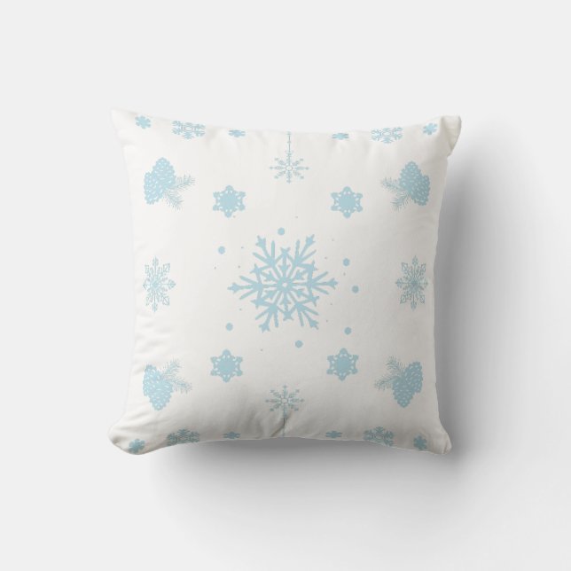 Coussin Flèches de neige Motifs de Noël (Recto)