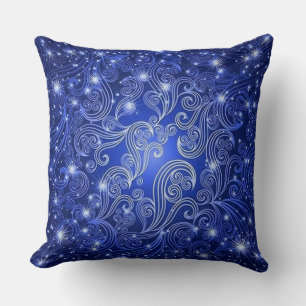 Coussin Flèches et étoiles bleues célestes Lancer l'oreill