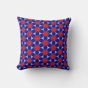 Coussin Flèches rouges et bleues