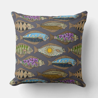 Coussin Flétan de l'Alaska