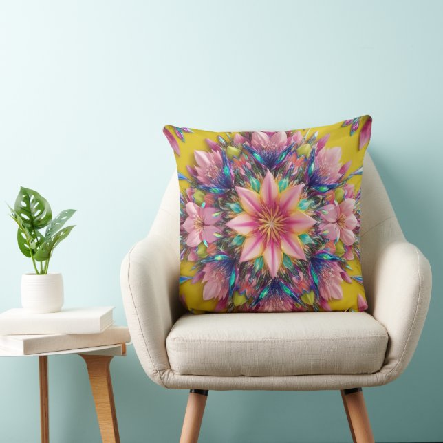 Coussin fleur (Chaise)
