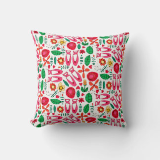 Coussin fleur à griffes de ballet
