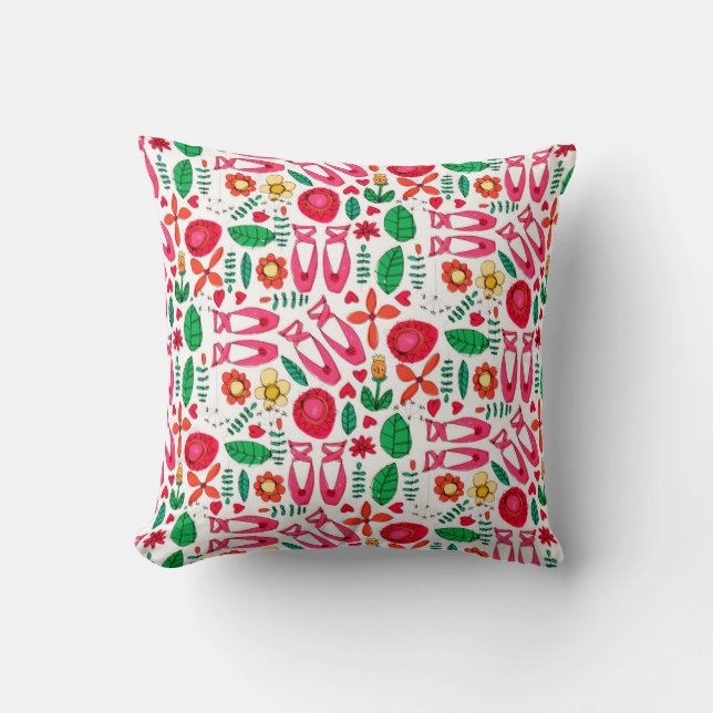 Coussin fleur à griffes de ballet (Recto)
