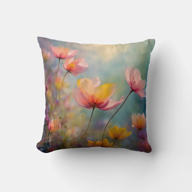 Coussin Fleur Abstraite (Recto)