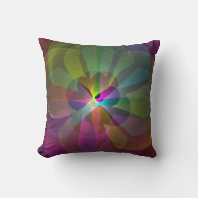 Coussin Fleur Abstraite (Recto)