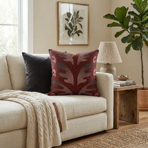 Coussin Fleur abstraite artistique élégante aquarelle 