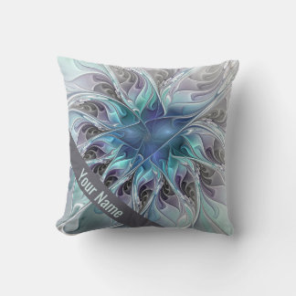 Coussin Fleur Abstraite Fleur Fractale Fleur Flourdissante