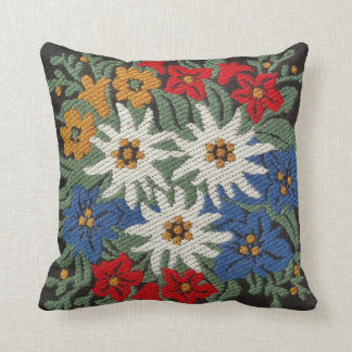 Coussin Fleur alpine suisse Edelweiss
