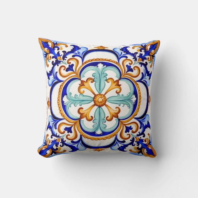 Coussin Fleur baroque sicilienne II (Recto)