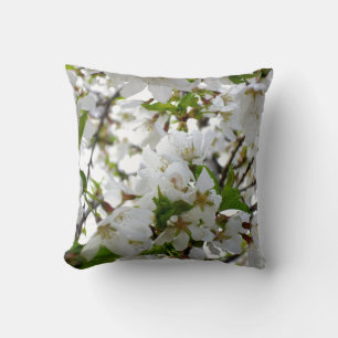 Coussin Fleur blanche