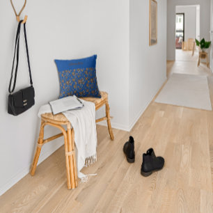 Coussin Fleur bleu foncé Cadeau parfait pour son nom