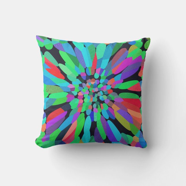 Coussin Fleur bleue (Recto)