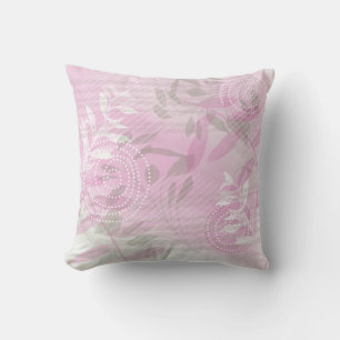 Coussin Fleur botanique abstraite moderne tendance