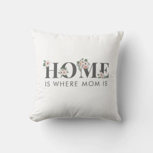 Coussin Fleur Botanique Maman Anniversaire Maison est Où
