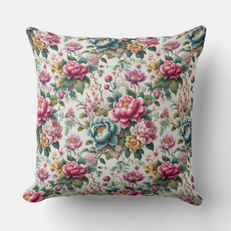 Coussin Fleur Chinoiserie