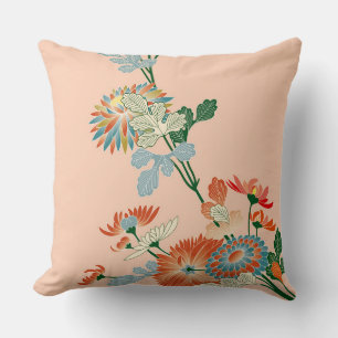 Coussin Fleur Chrysanthemum, Design japonais