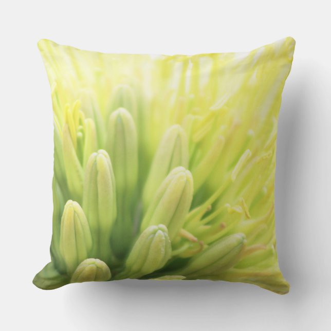 Coussin Fleur d'Agave d'Été Lumineuse (Recto)