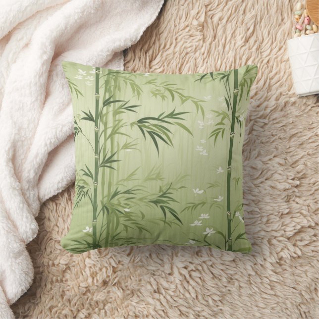 Coussin Fleur de bambou sereine asiatique  (1) (Couverture)