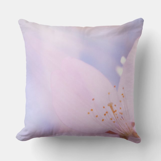 Coussin Fleur de cerisier rose (Recto)