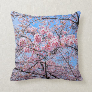 Coussin Fleur de cerisier Sakuras Oriental Floral Naturel