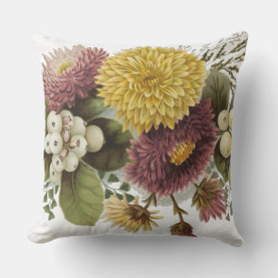 Coussin Fleur de chrysanthème mère florale