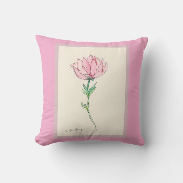 Coussin Fleur de corail (Recto)